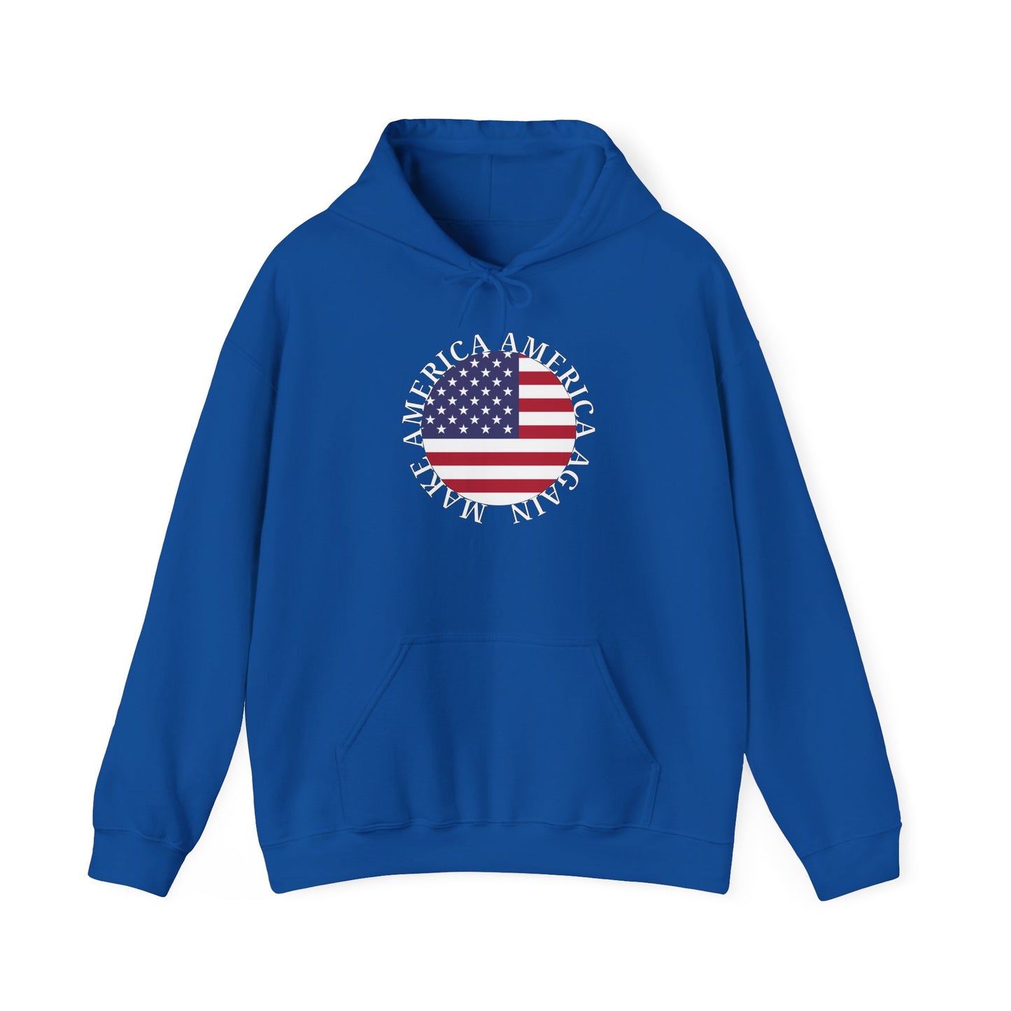 Make America America Again Flag Hooded Sweatshirt
