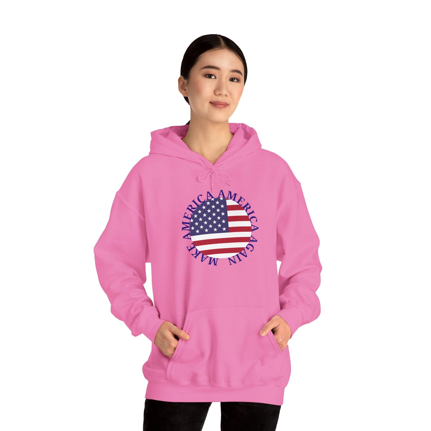 Make America America Again Flag Hooded Sweatshirt
