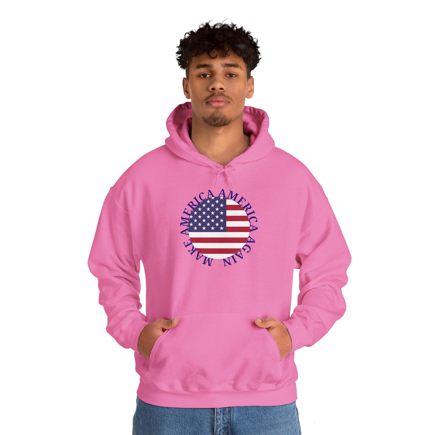 Make America America Again Flag Hooded Sweatshirt