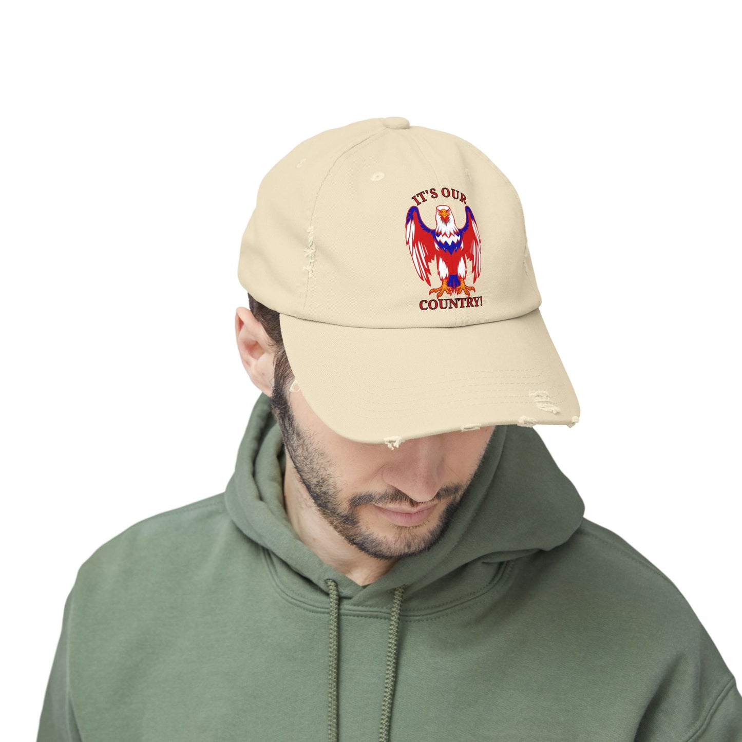 It's Our Country Distressed Cap