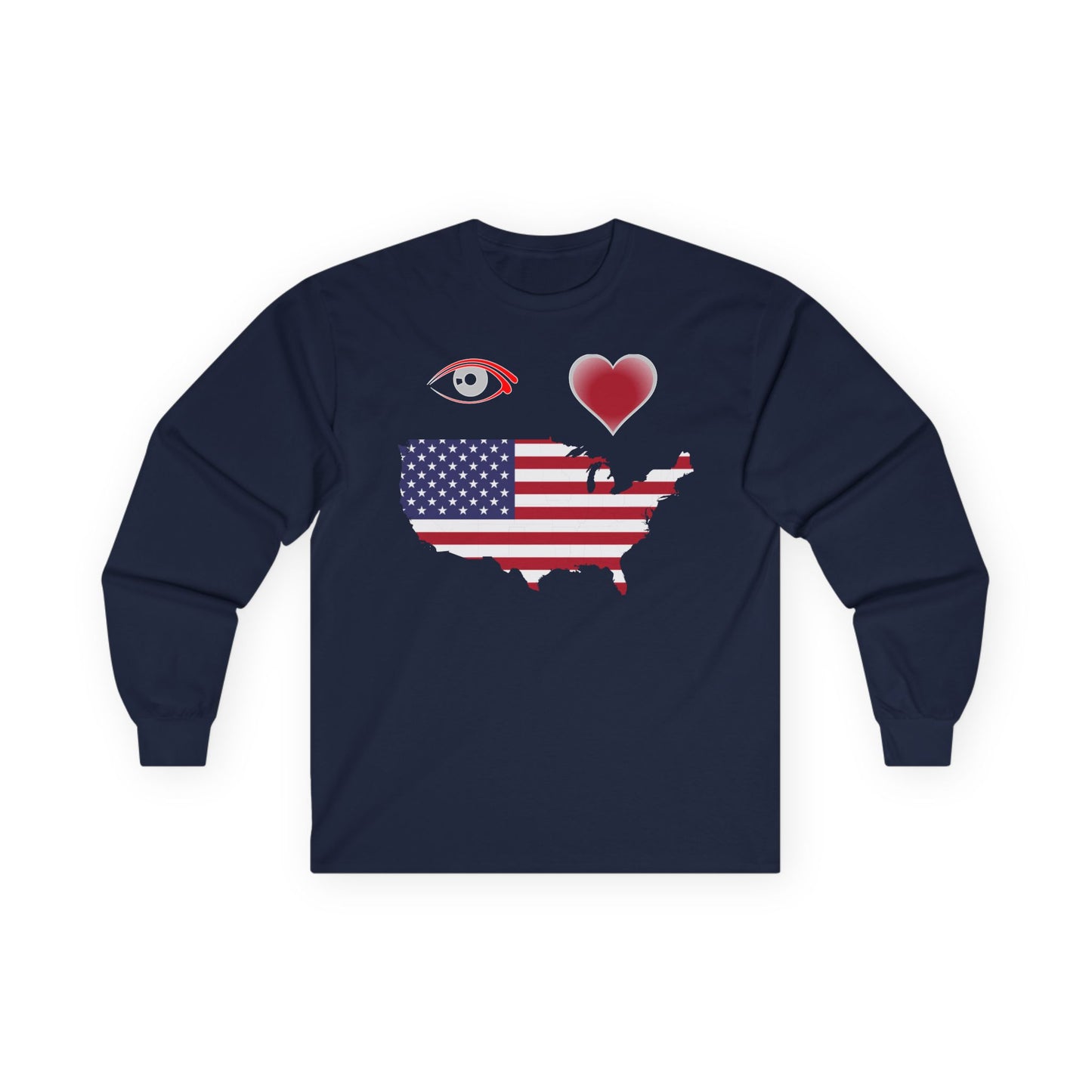 I Love America Long Sleeve Tee