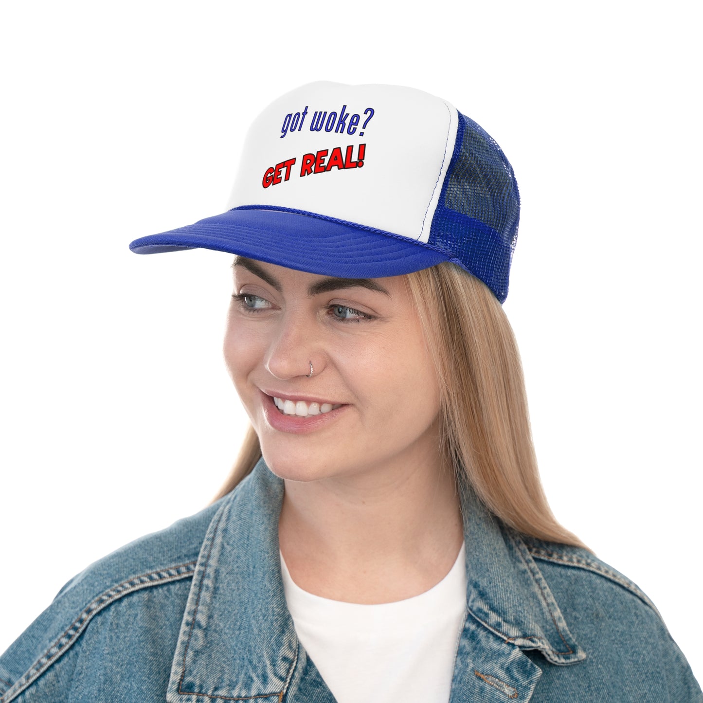 got woke? GET REAL! Trucker Cap