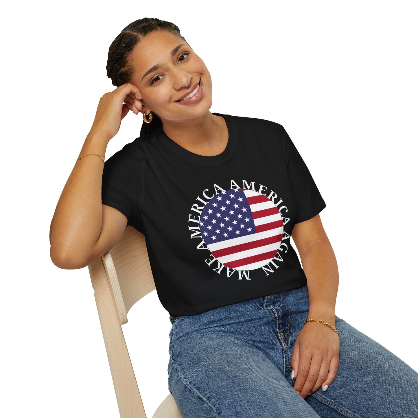 Make America America Again Flag T-Shirt