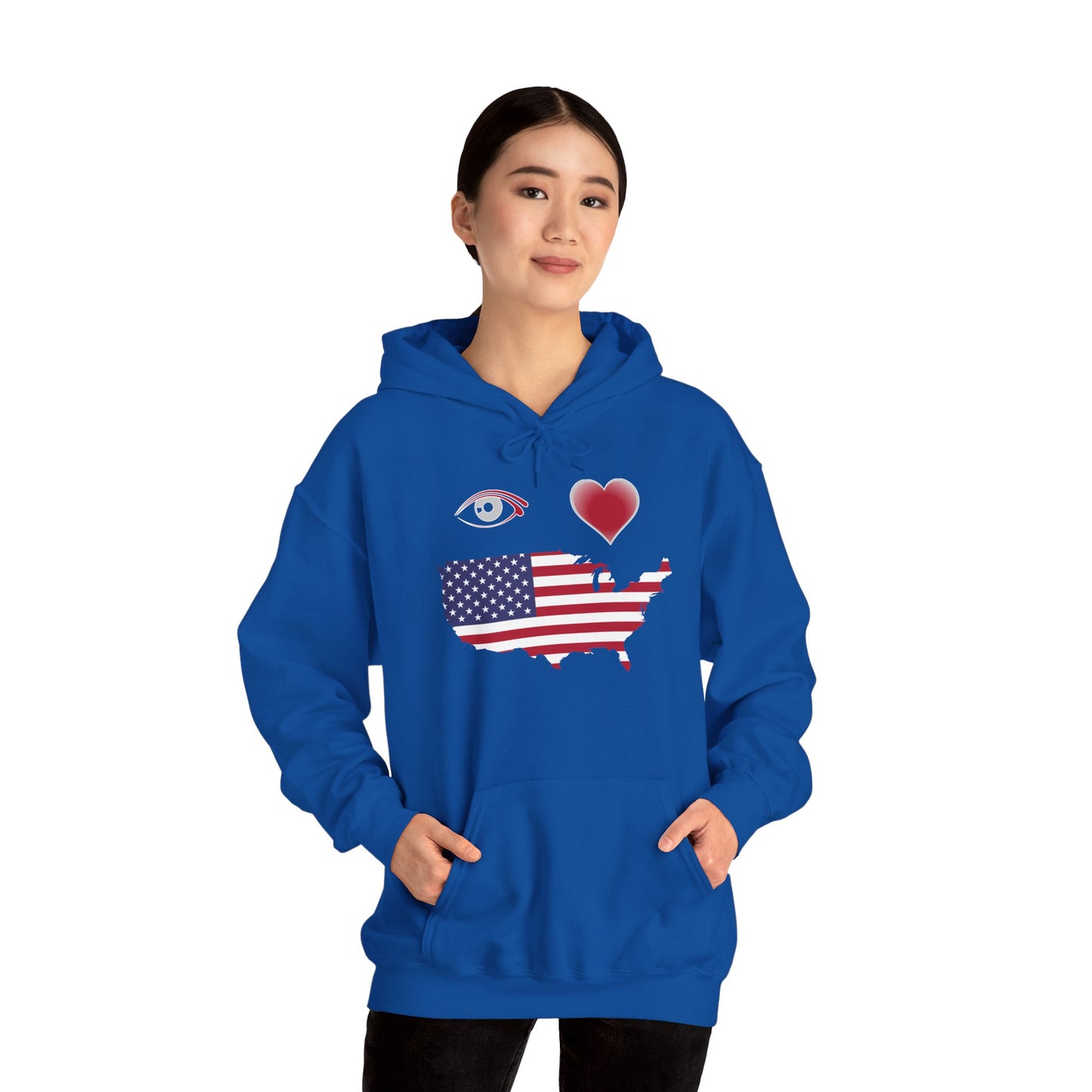 I Love America Hooded Sweatshirt