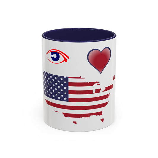 I Love America Coffee Mug (11, 15oz)