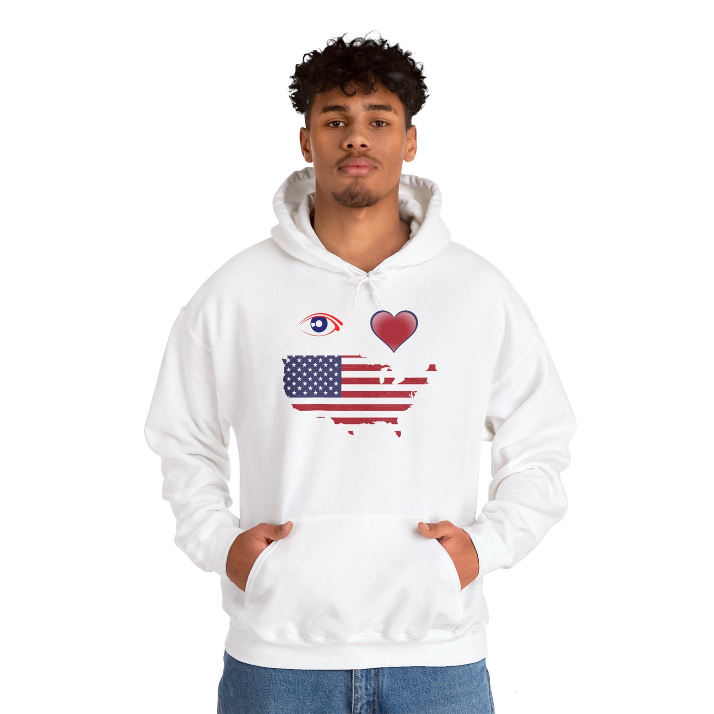 I Love America Hooded Sweatshirt