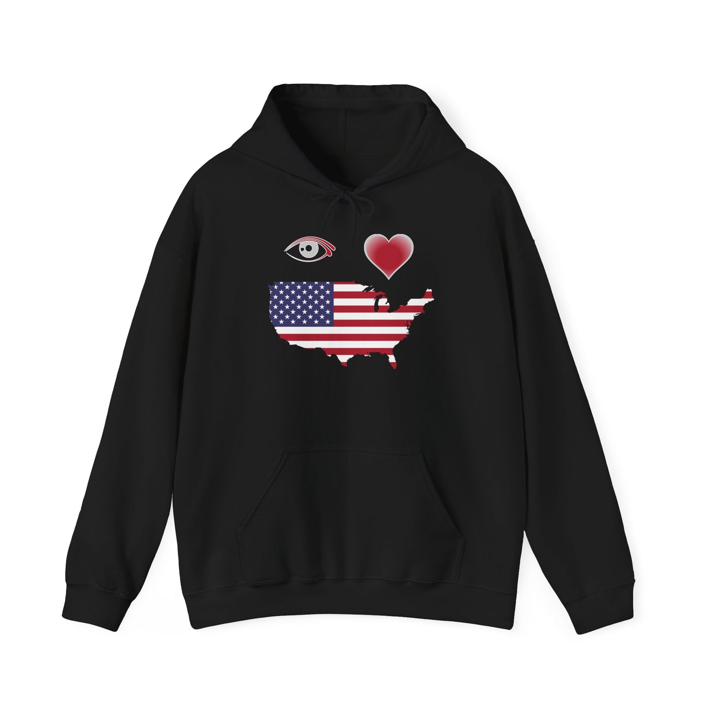 I Love America Hooded Sweatshirt