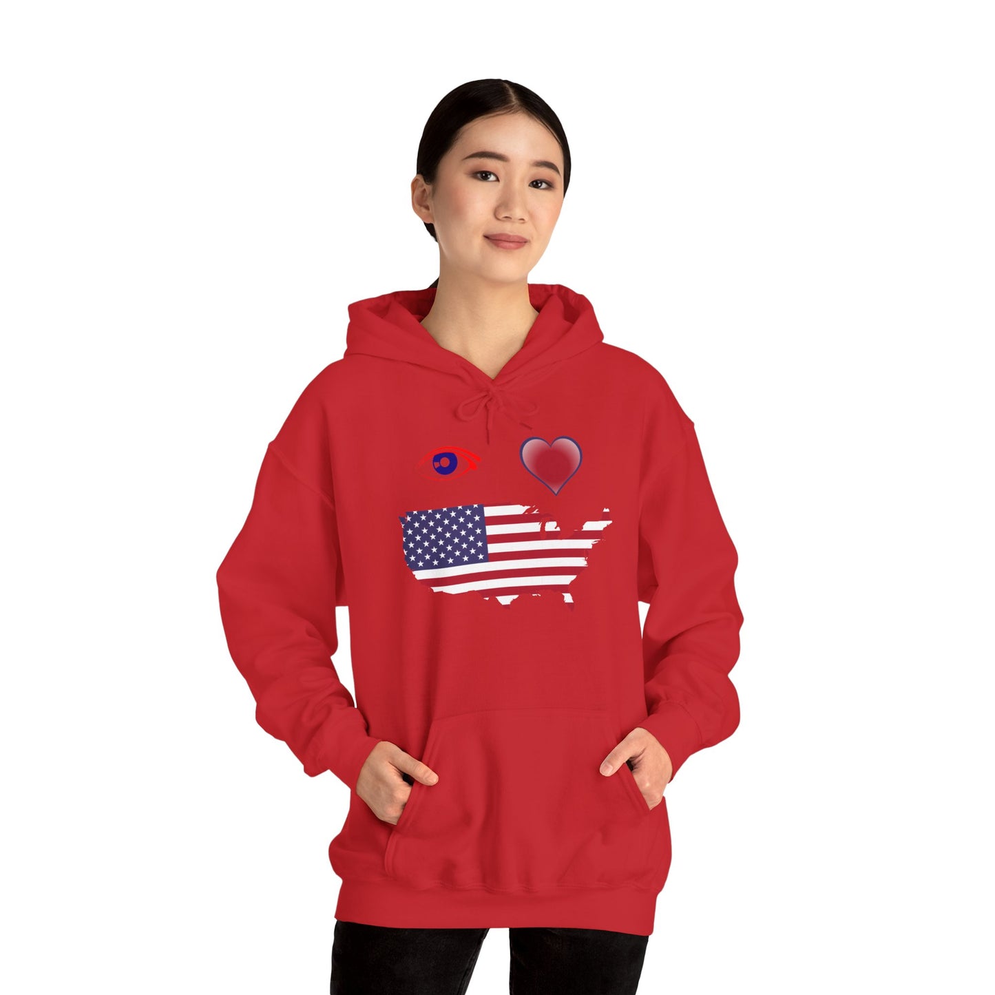 I Love America Hooded Sweatshirt