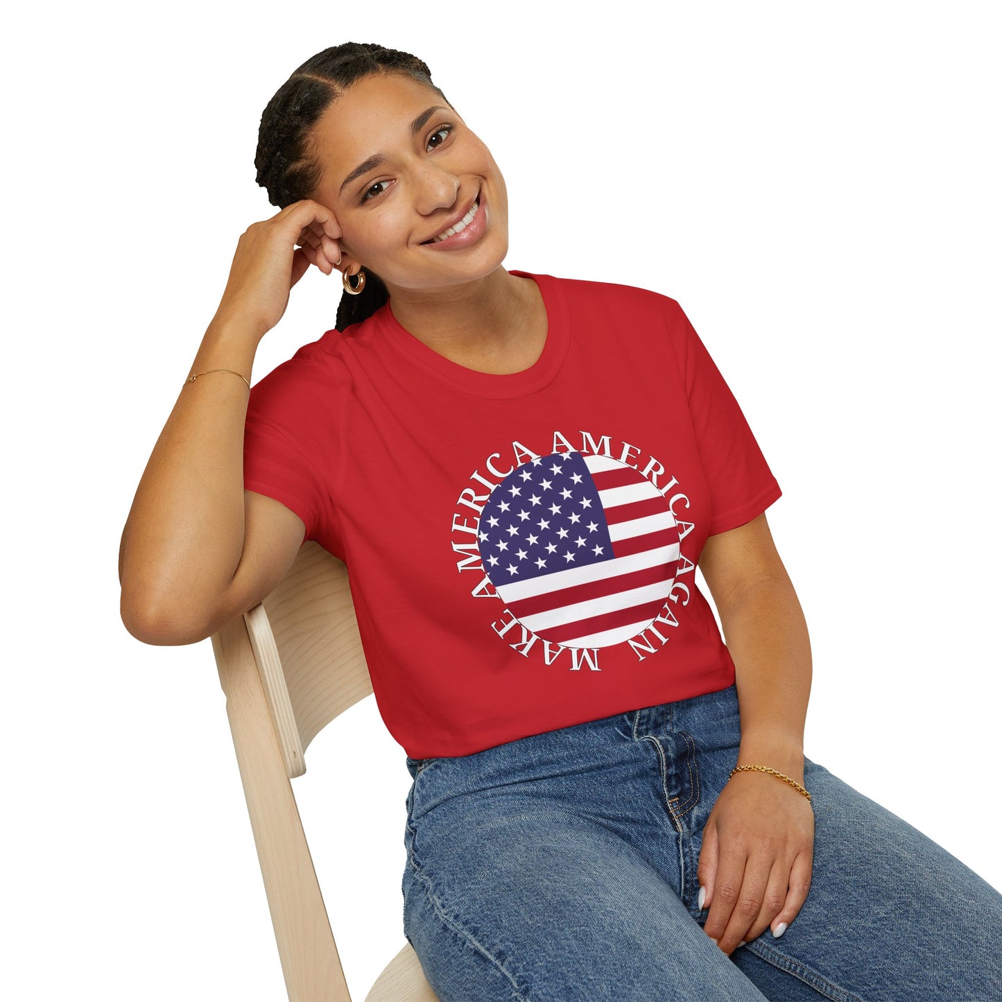 Make America America Again Flag T-Shirt