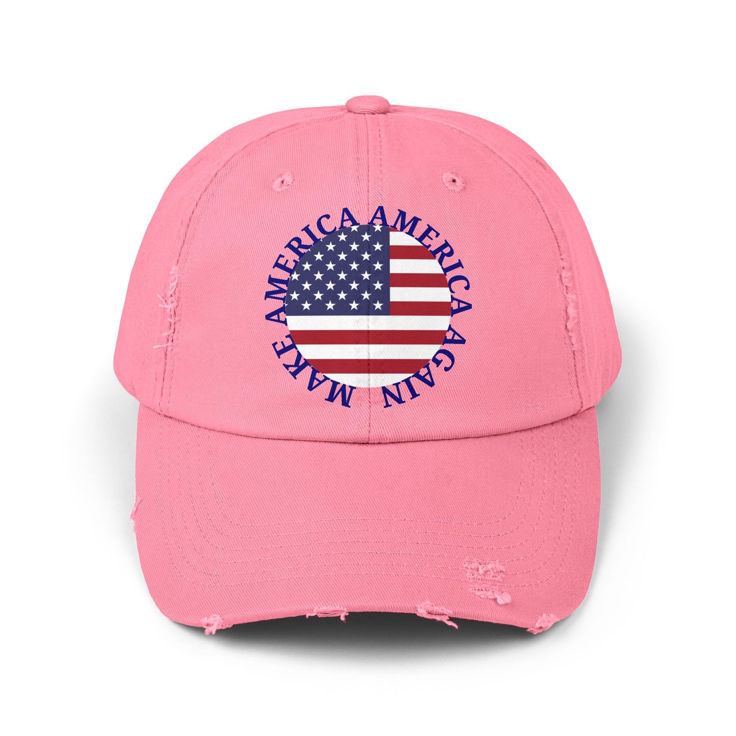 Make America America Again Flag Distressed Cap