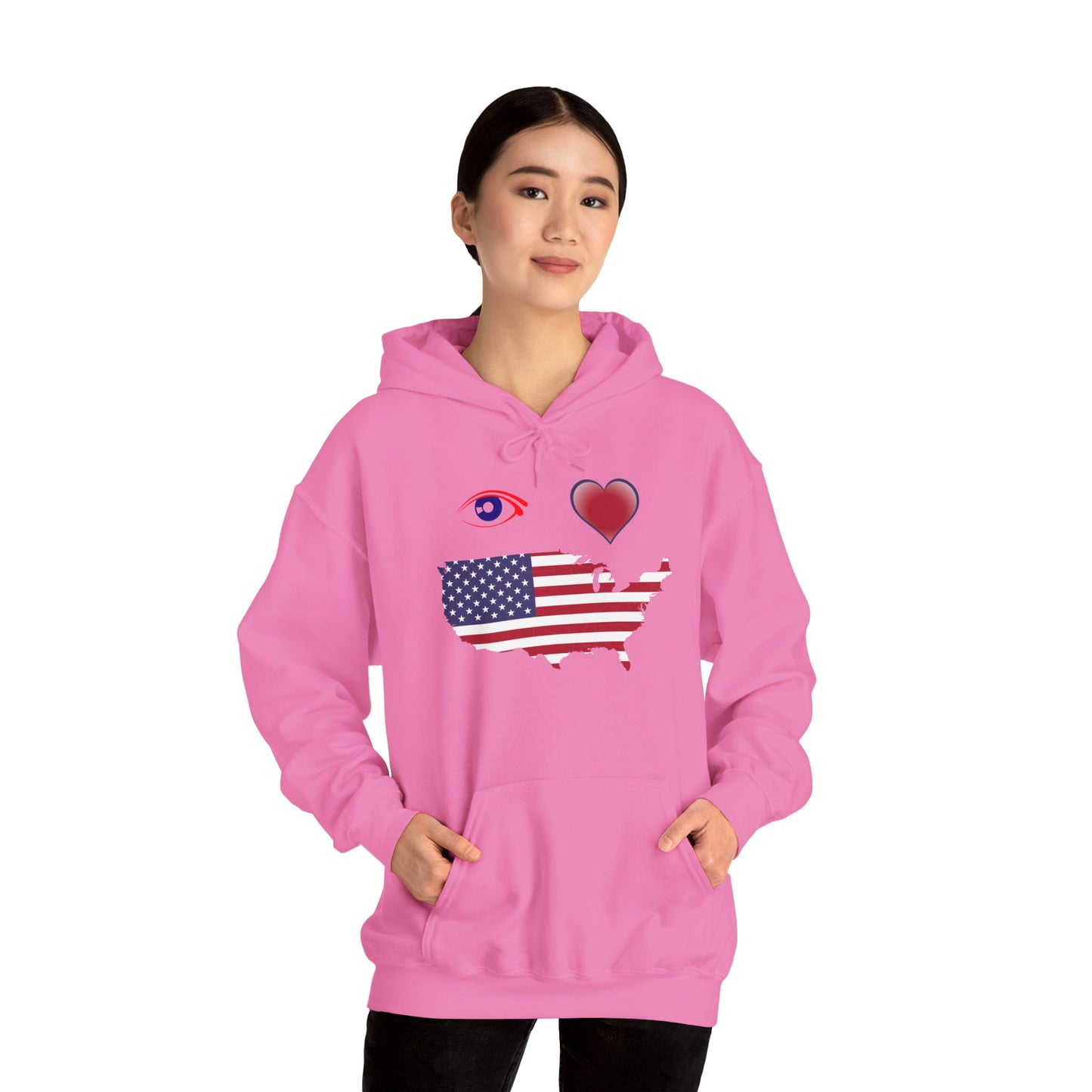 I Love America Hooded Sweatshirt