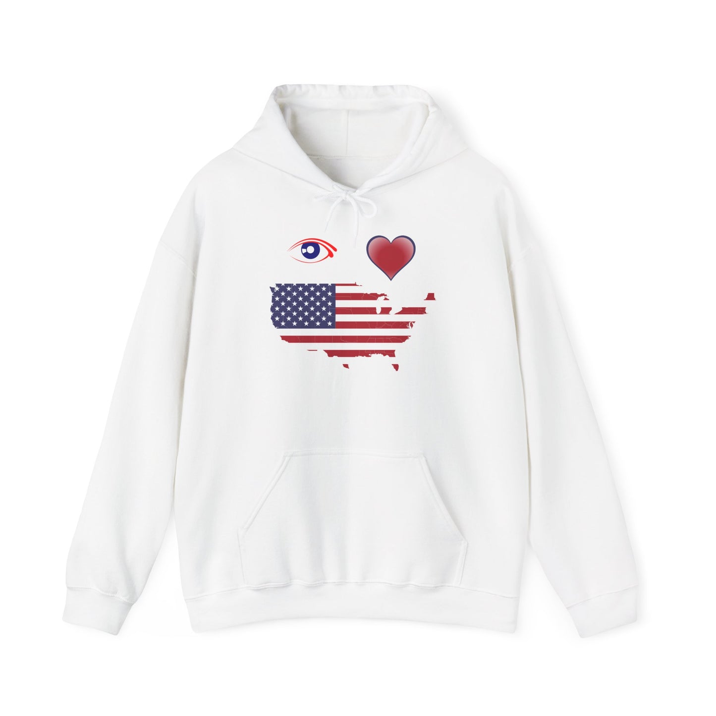 I Love America Hooded Sweatshirt