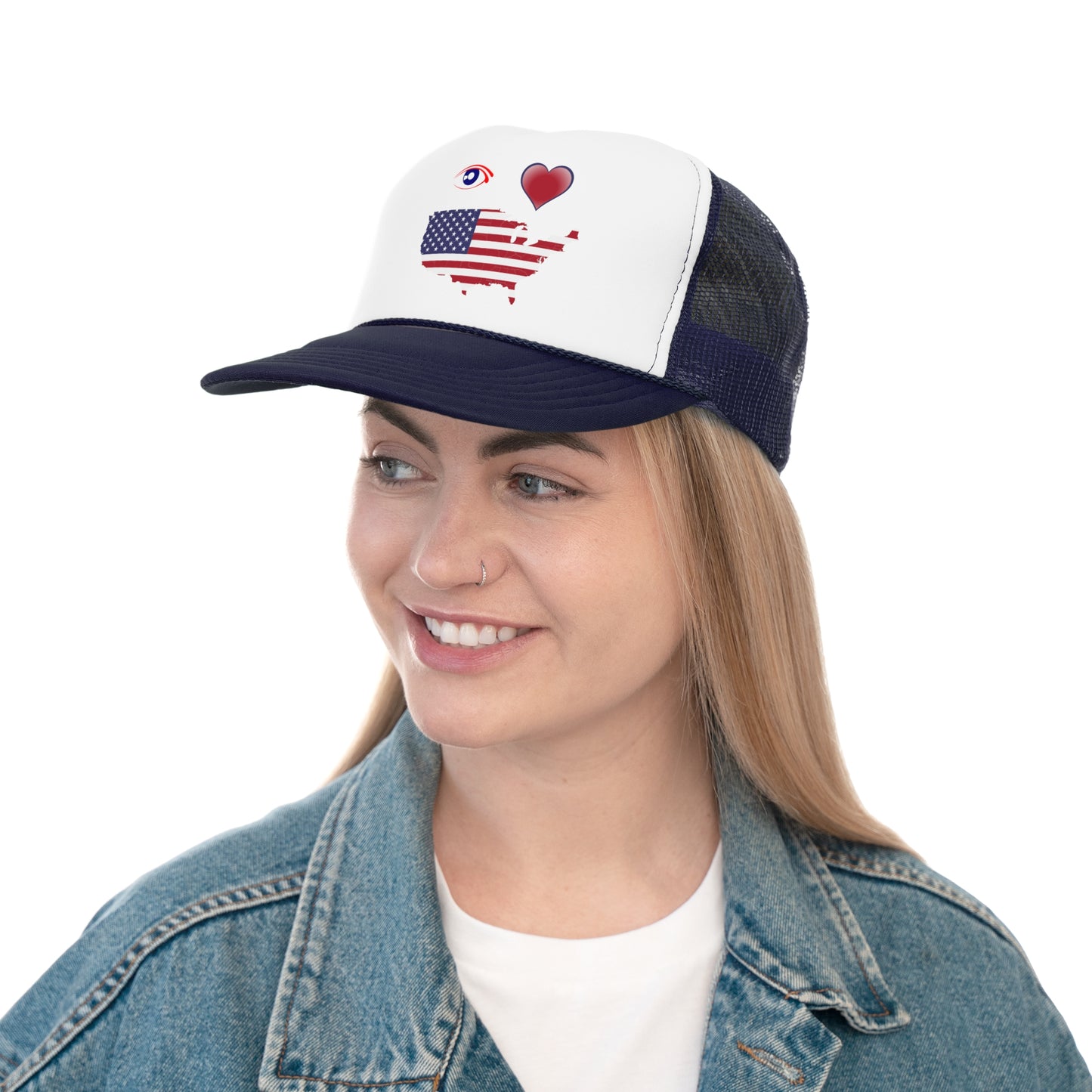 I Love America Trucker Cap