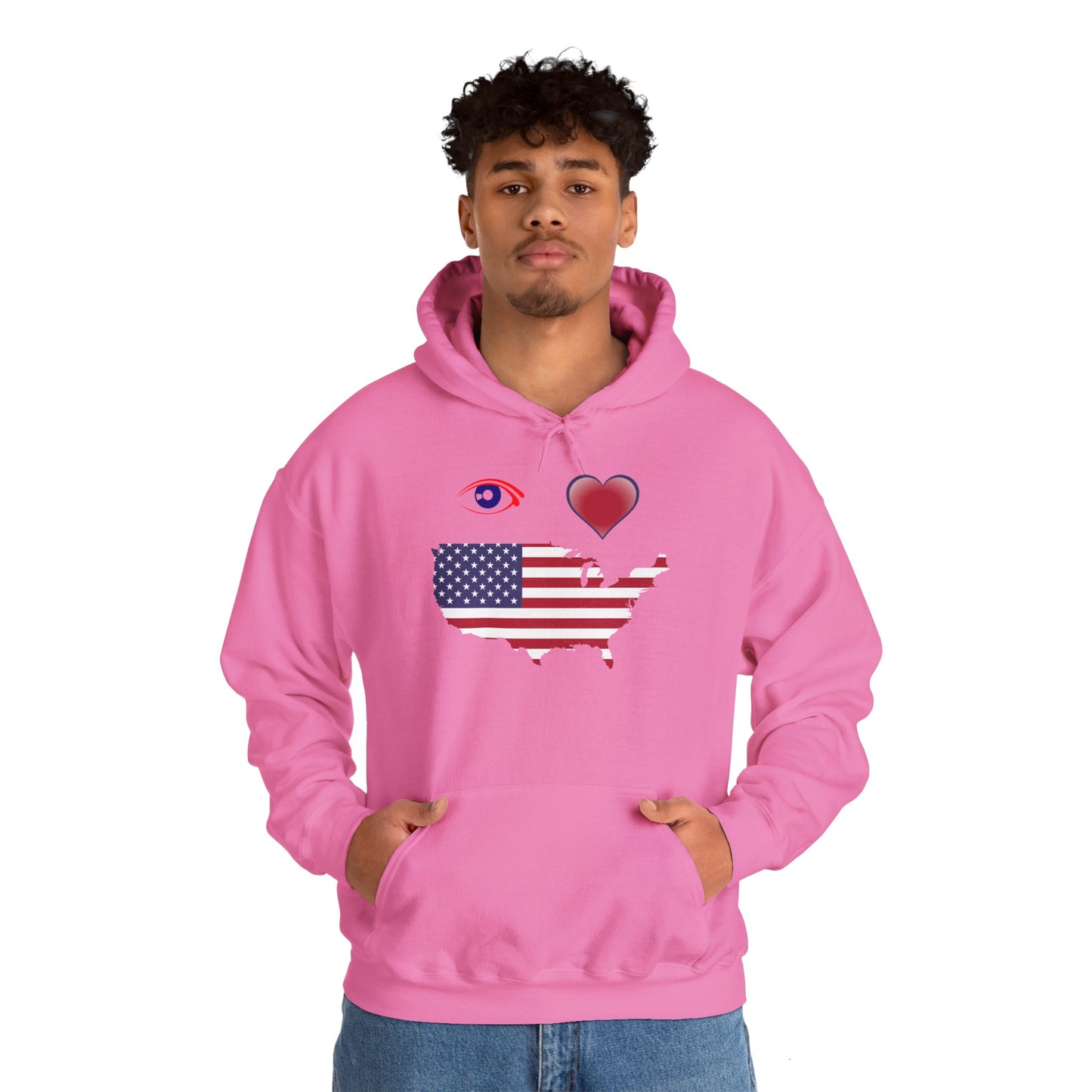 I Love America Hooded Sweatshirt