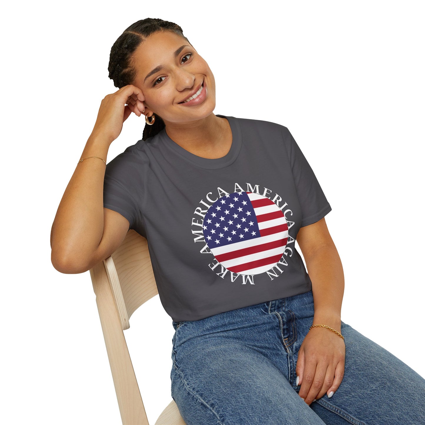 Make America America Again Flag T-Shirt