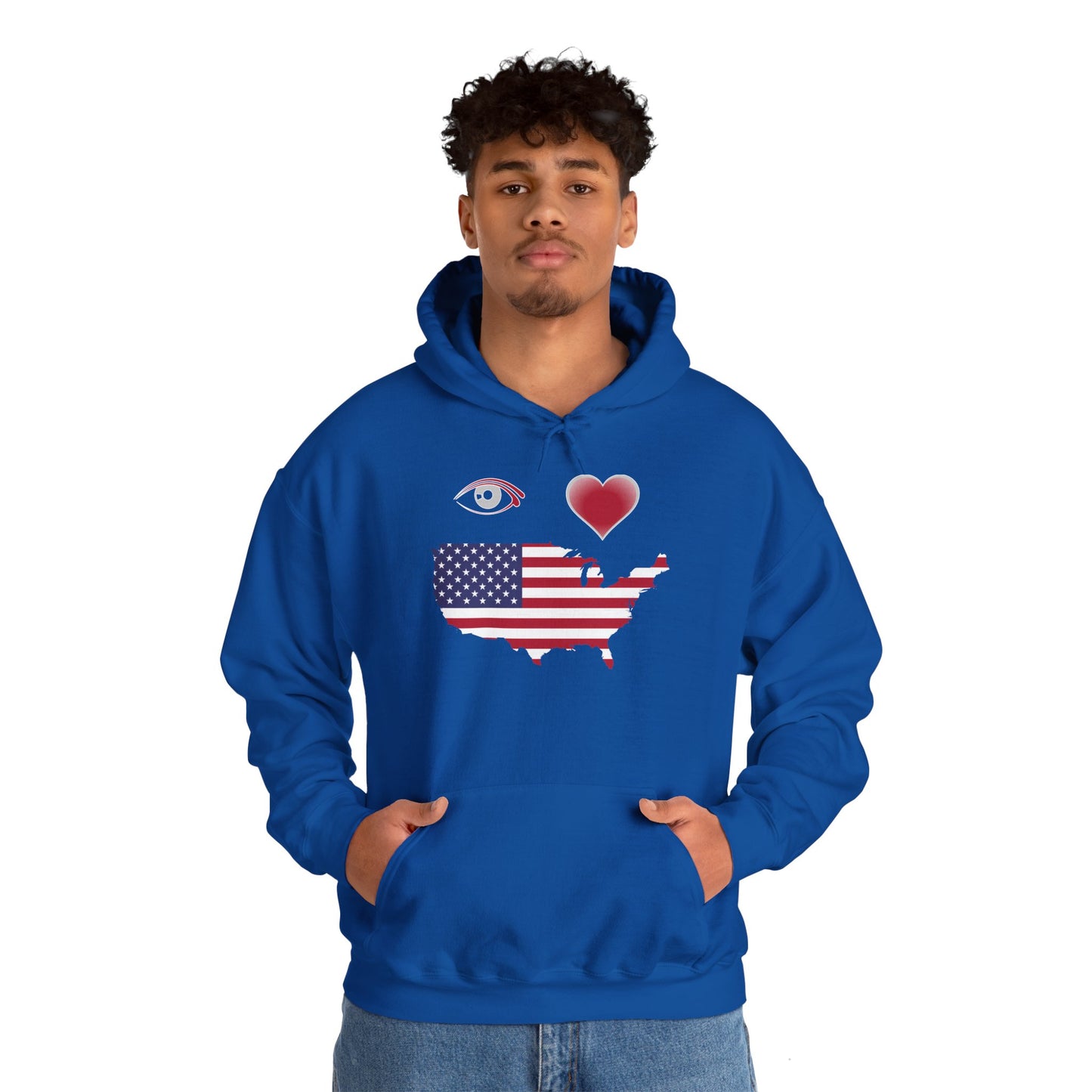 I Love America Hooded Sweatshirt