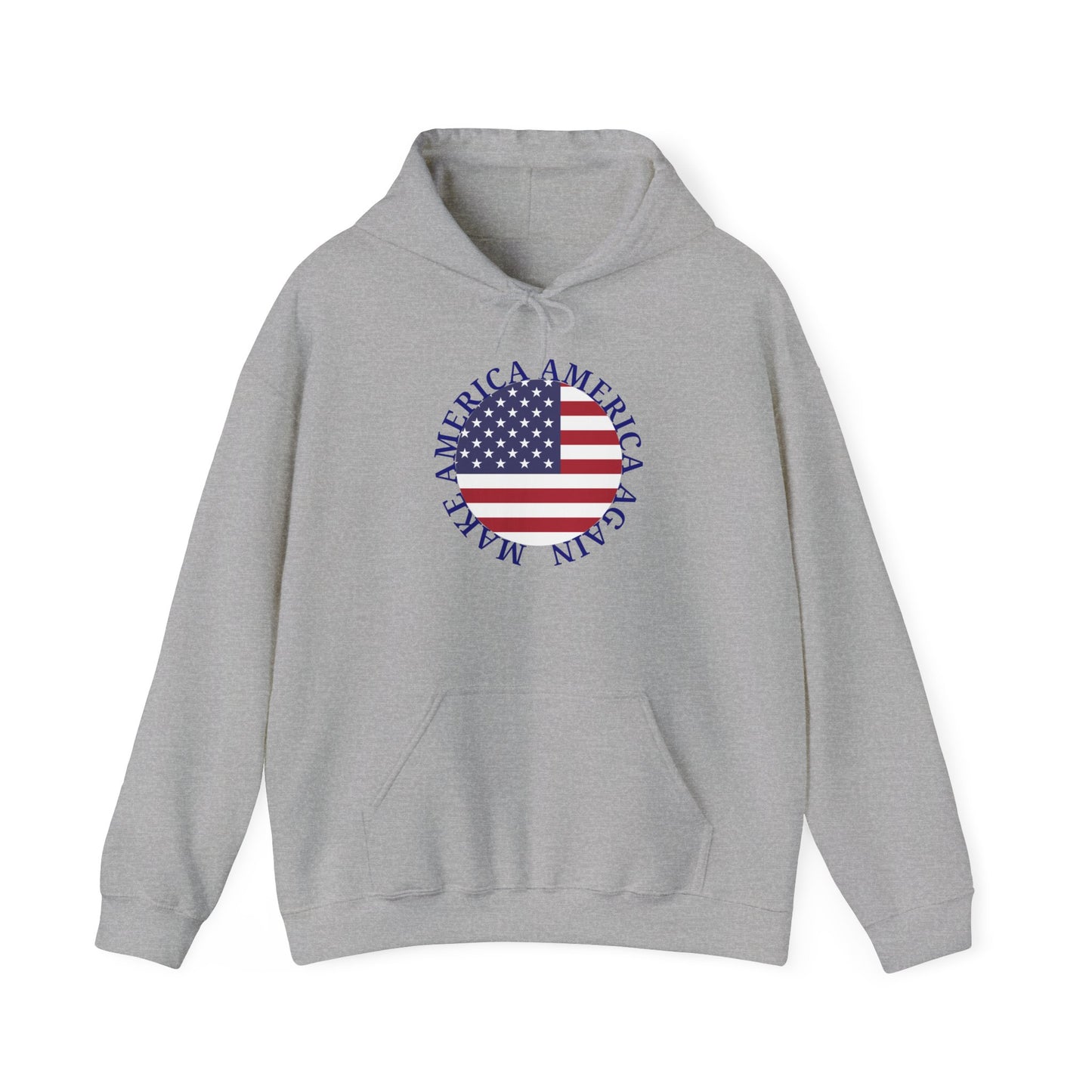 Make America America Again Flag Hooded Sweatshirt