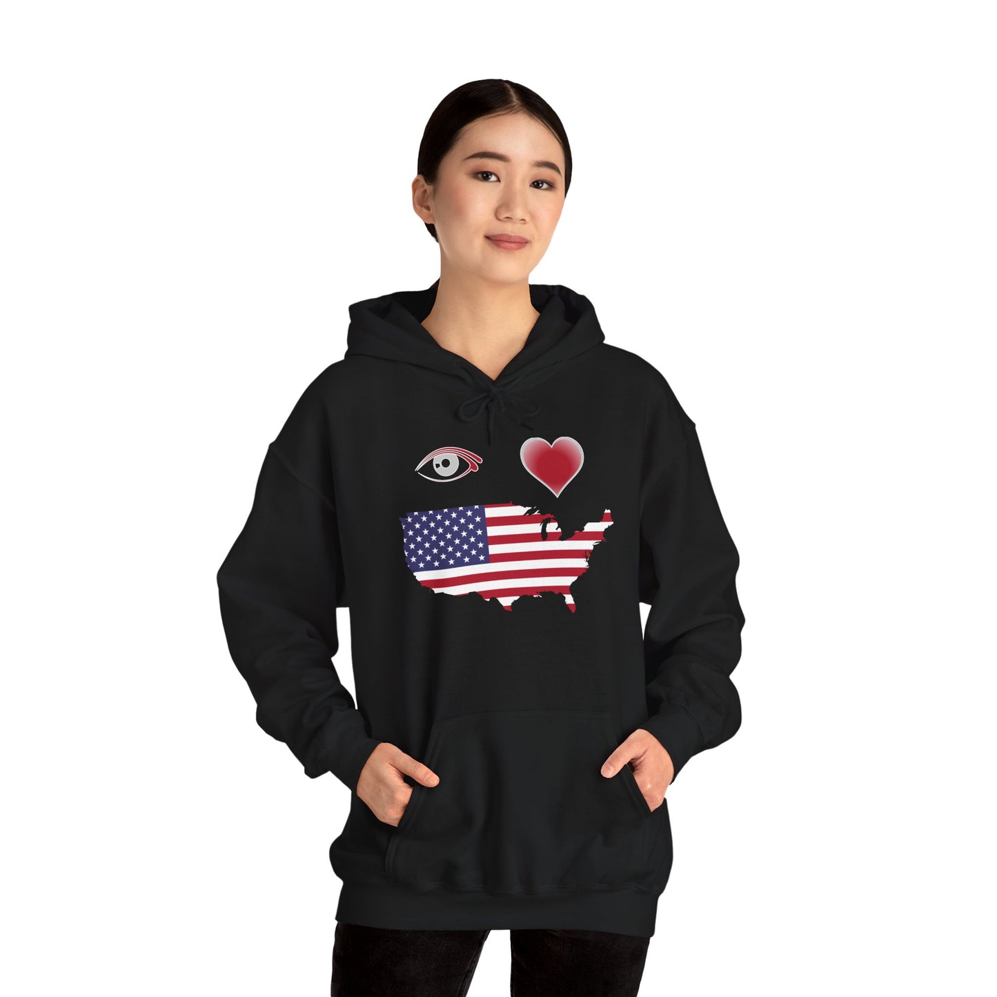 I Love America Hooded Sweatshirt