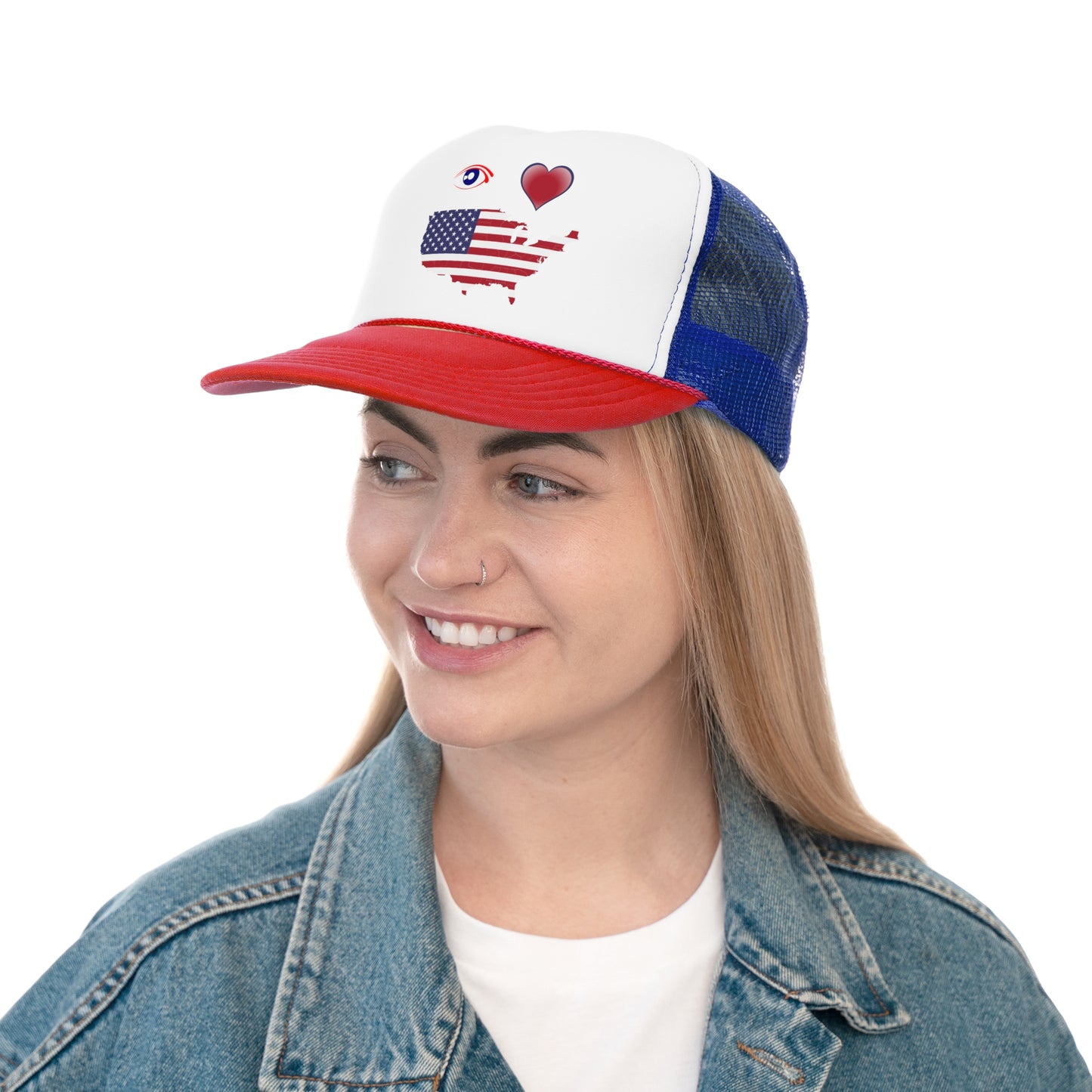 I Love America Trucker Cap